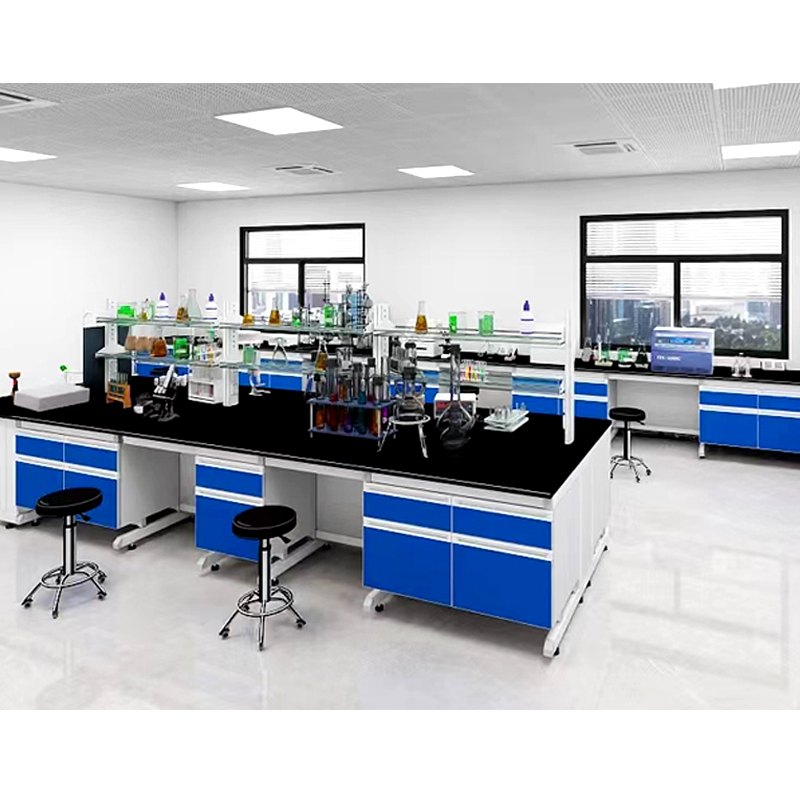 Steel-Wood Experimental Bench, Laboratory Workbench, All-Steel Central Bench, Laboratory Chemical Experiment Table, Operating Table, Fume Hood