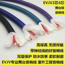 Special engineering audio cable EVJV 2 core 4 core 1 01 5 2 5 4 square meters outdoor anti-freeze stage audio cable
