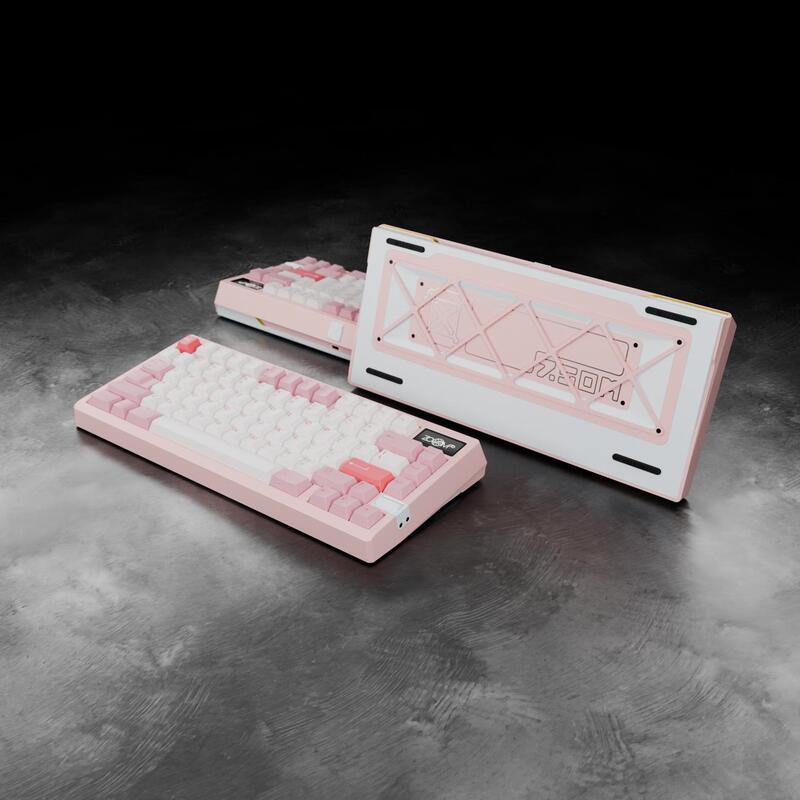 【Free Shipping in Stock】Zoom75 Tiga Three-Mode Customized Mechanical Keyboard, Screen Version, Aluminum Block
