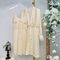 Genie queen2022 years summer pyjamas womens ice silk sleepwear with two sets of fairy harness sleeping skirts