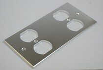 172X86 aluminum alloy wall panel suitable for American standard socket 4 bit 6 power socket panel frosted