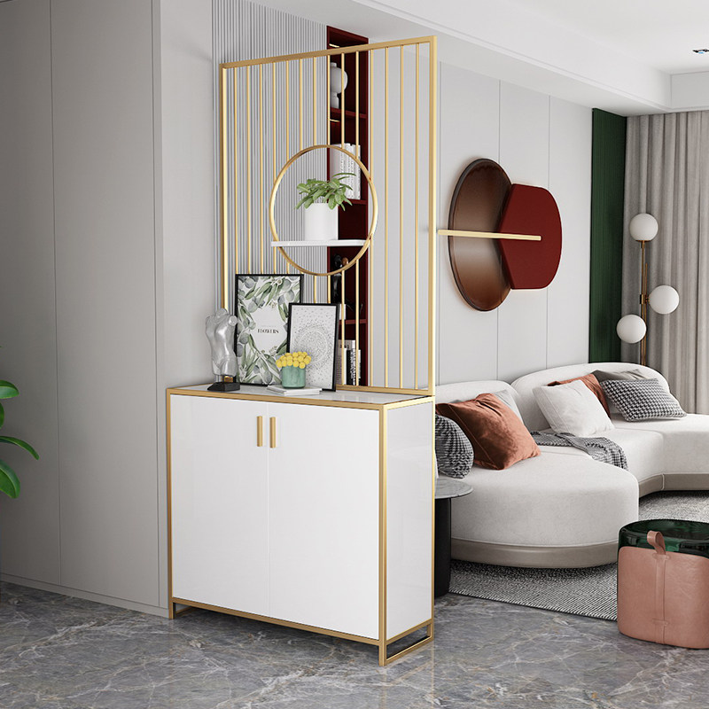 Nordic window into the aisle by wall partition decoration maskroom screen stand personality art TV background wall