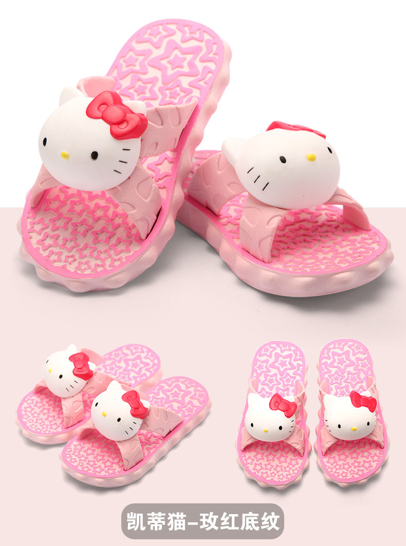 Pantoufles enfants en autre HELLO KITTY pour été - semelle autre - Ref 986484 Image 18