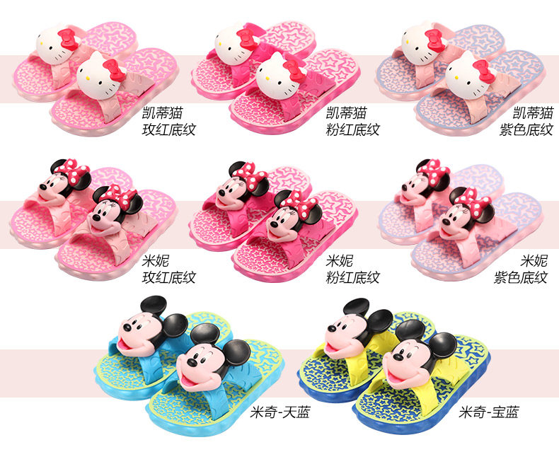 Pantoufles enfants en autre HELLO KITTY pour été - semelle autre - Ref 986484 Image 10