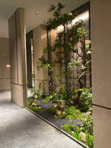 Simulated plant landscaping hotel club sales department villa large green plants ecological floral installation soft landscape decoration