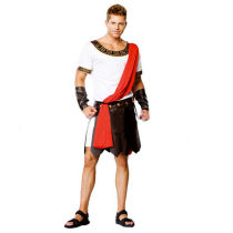 Halloween cos clothes Gladiator costume Ancient Roman general costume Ancient Roman warrior Julius Caesar costume