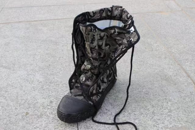 Bottes militaires pour homme en toile - Ref 1400970 Image 14