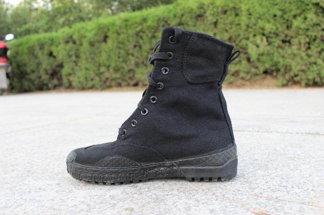 Boots militaires pour homme en toile - Ref 1399914 Image 9