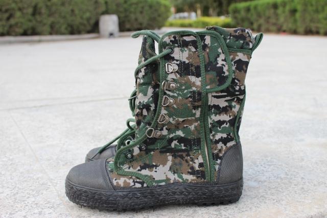 Bottes militaires pour homme en toile - Ref 1400970 Image 6