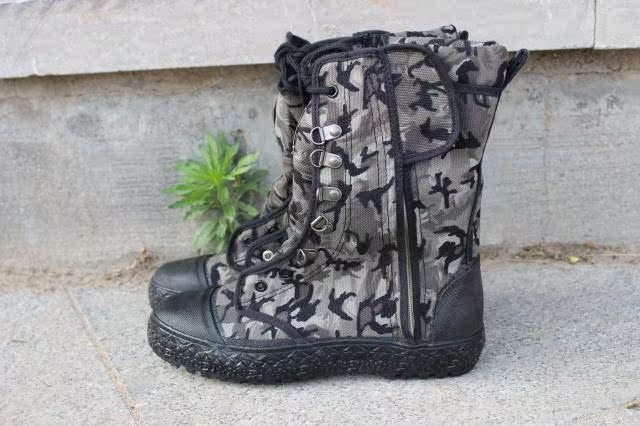 Bottes militaires pour homme en toile - Ref 1400970 Image 13