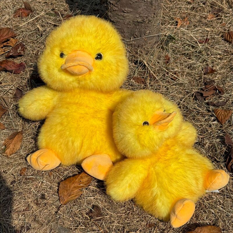 Authentic Fluffy Little Yellow Duck Doll, Cute Duck Pillow Doll, Plush Toy, Birthday Gift for Kidsren and Girls