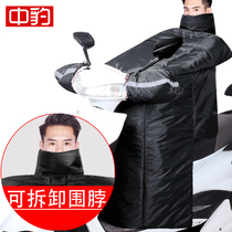 Electric car windshield is thickened by winter motorcycle windshield and velvet enlarged waterproof battery car winter windshield