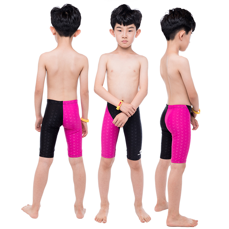 Trẻ em quần bơi bé trai quần bơi chuyên nghiệp trẻ lớn đào tạo cạnh tranh boyshort bé trai da cá mập bơi nhanh khô bikini đi biển