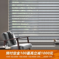 Customized Korean soft gauze curtain Shangri-La roller blinds living room study shading soft light balcony toilet curtains