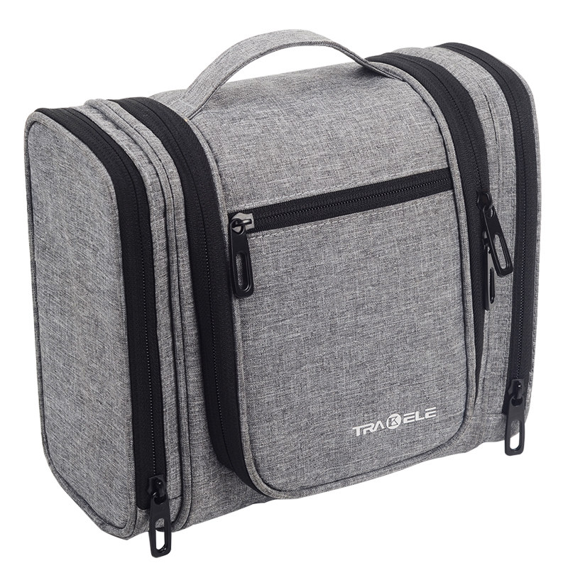 Double switch wash bag travel cosmetic bag hanging wash bag multifunctional toilet bag men's and women's large capacity storage bag