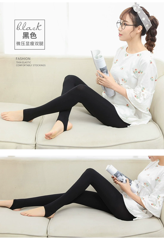 Quần legging màu da thịt của phụ nữ Langsha ấm áp và nhung mùa thu bước chân quần mùa đông vớ cashmere mỏng nữ mùa xuân và mùa thu mùa đông mô hình quan lot nu