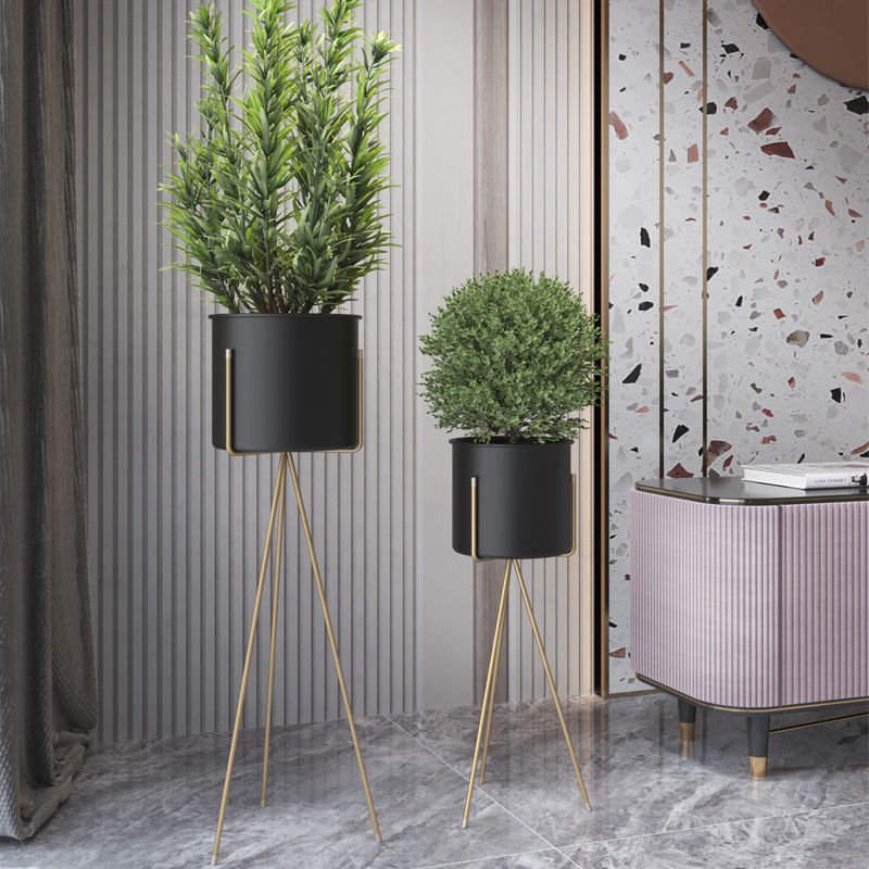 Nordic Flower Shelf Gold Gspend Shelf Interior Living-room Living-room Shelf Multilayer Creative Iron Art Flower Pot Shelf Balcony Vegetal Shelf