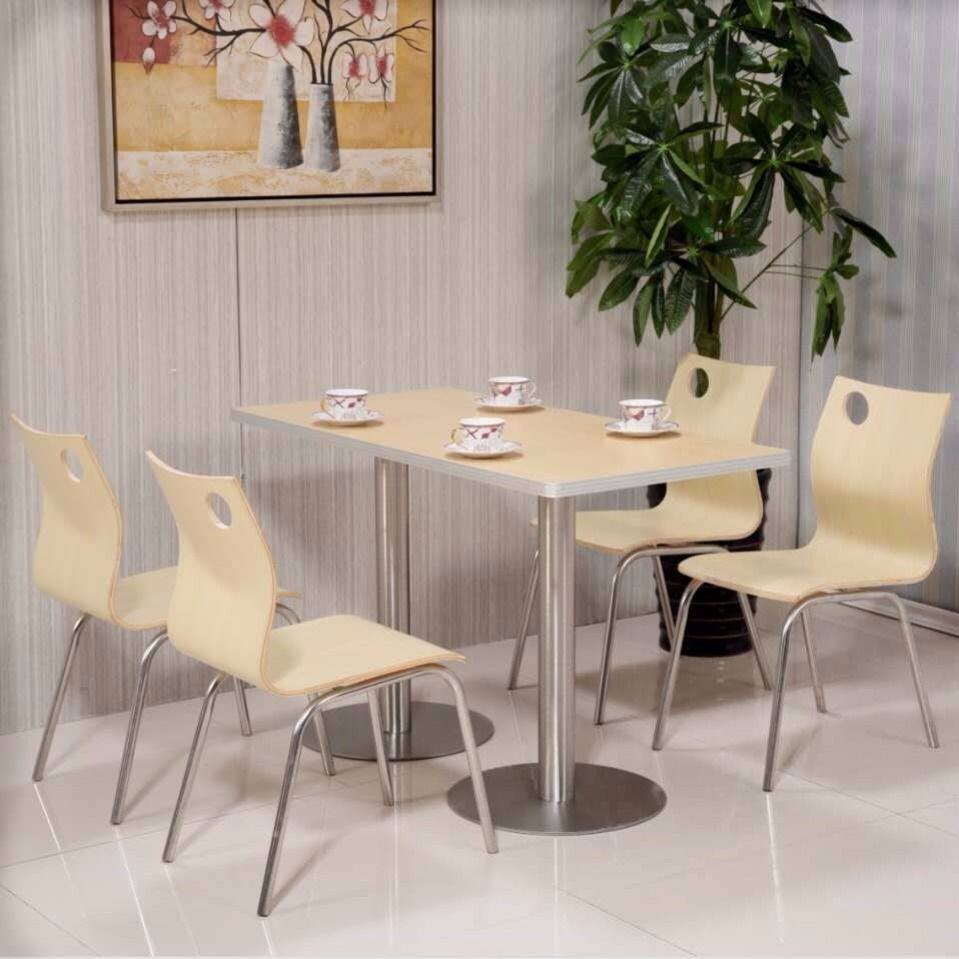 Nordic dining table negotiation table rectangular Italian modern minimalist small apartment dining table Nordic home dining table and chair combination