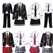 Middle school uniforms set Korean autumn and winter Japanese jk uniforms for men and women Academy style British high school class uniforms Korean version