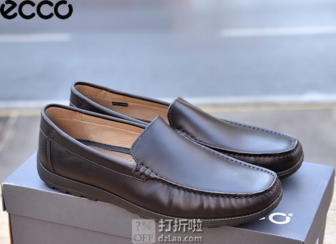 ECCO 爱步 Reciprico 莫克系列 一脚套 男式莫卡辛鞋 驾车鞋 镇店之宝￥506 两色可选 中亚Prime会员免运费直邮到手约￥564