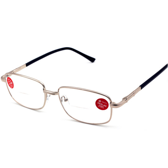 Очки для чтения Hongfuxiangzhan с двойной подсветкой для мужчин, чтобы видеть вдаль и вблизи, универсальные очки для ходьбы с плоским светом для пожилых людей и женские очки для чтения