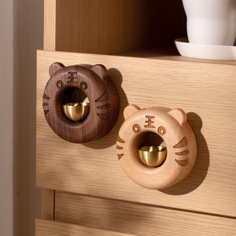 Year of the Tiger gift entering the door wind bell doorbell door suction door copper bell reminder bell door hanging refrigerator housewarming