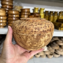 Fir wood durian tsampa box Tibetan solid wood household fruit box Tibetan specialty manufacturer direct sales customizable Tibetan bowl