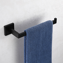 German Eurostyle Black 304 Stainless Steel Bathroom Towels Ring rack polished fur bath towels Bathroom Hardware Pendant