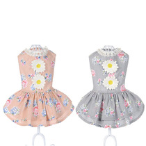 Sunflower skirt summer dress spring dress Teddy dress summer cat pet dress dog dress spring dress