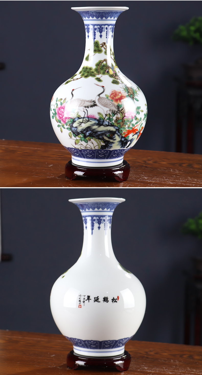 The Bucket color blue and white porcelain vase furnishing articles sitting room TV ark, small decorative arts and crafts flower arranging archaize jingdezhen ceramics