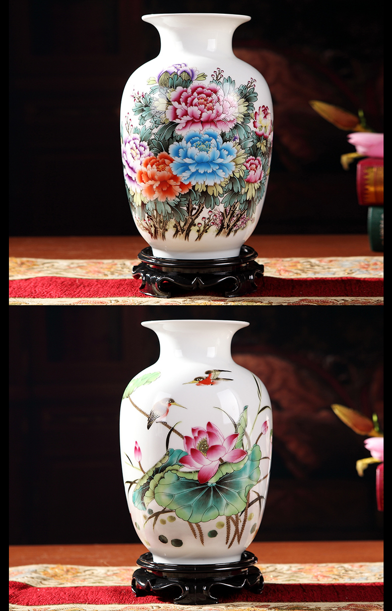 Jingdezhen ceramics vase furnishing articles dried flower arranging flowers sitting room TV ark, trinkets, rich ancient frame flower flower