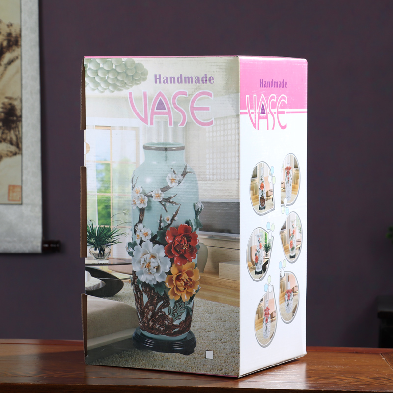 American light key-2 luxury high - grade household adornment ceramics vase continental dried flower arranging flowers sitting room porch place by hand