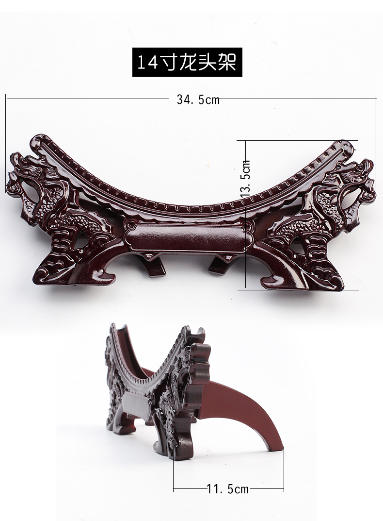 The Tap holder bracket solid wood flowerpot rotating base wooden vase circular tray jars tank head Tap wooden shelf