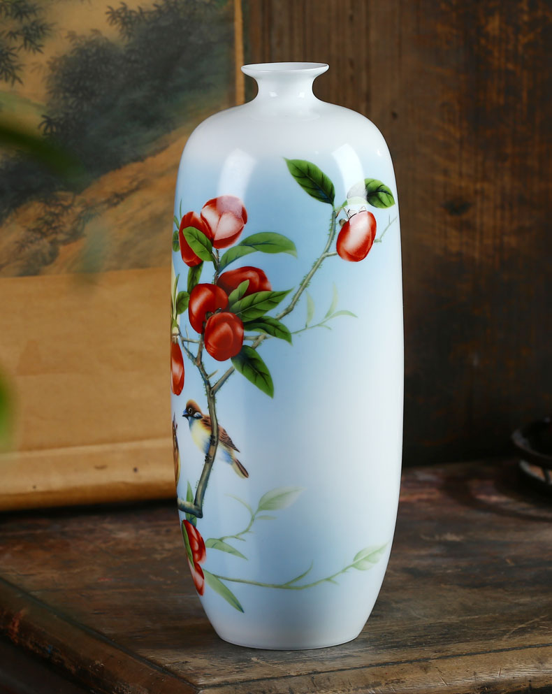 Jingdezhen ceramic gift packaging vase furnishing articles flower arranging porcelain bottle gifts home sitting room adornment handicraft