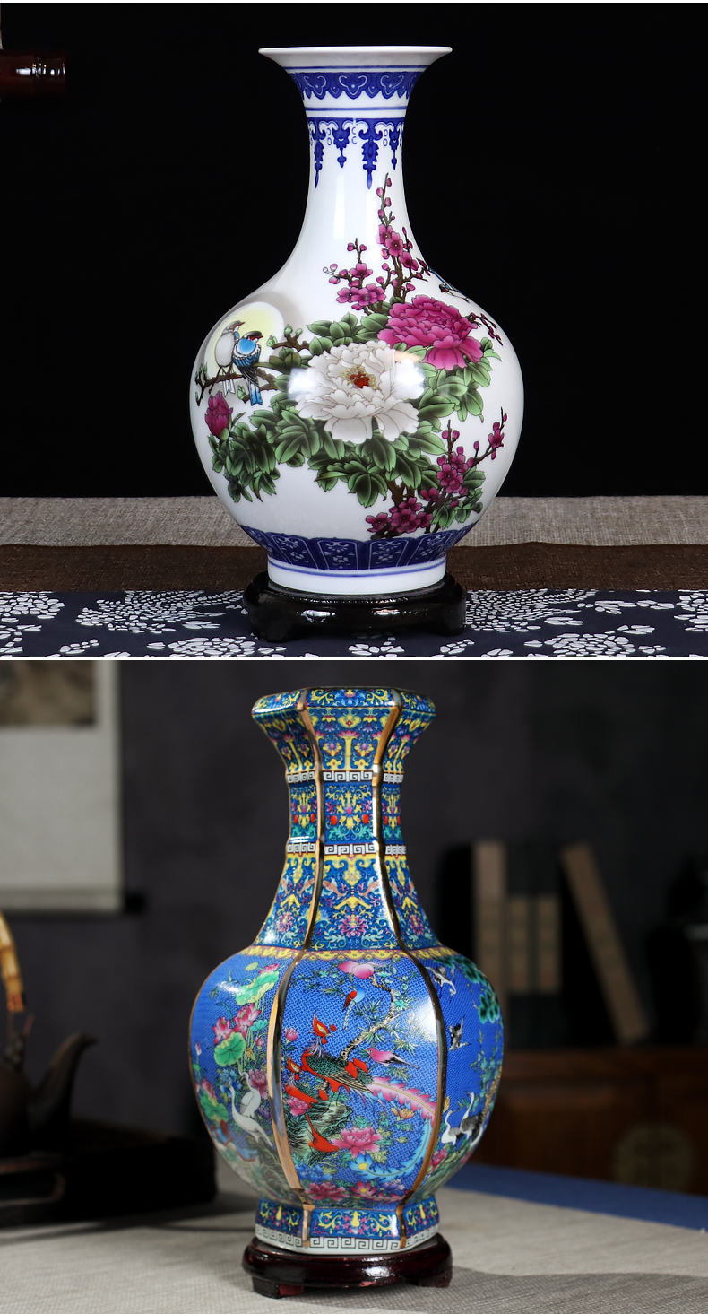 "Dragon" blue and white porcelain of jingdezhen ceramics, vases, flower arranging furnishing articles archaize home little sitting room adornment porcelain