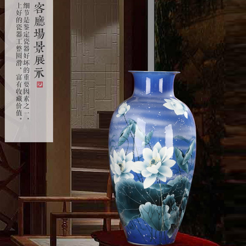 Master hand of jingdezhen ceramics vase furnishing articles flower arrangement sitting room adornment style high landing crafts