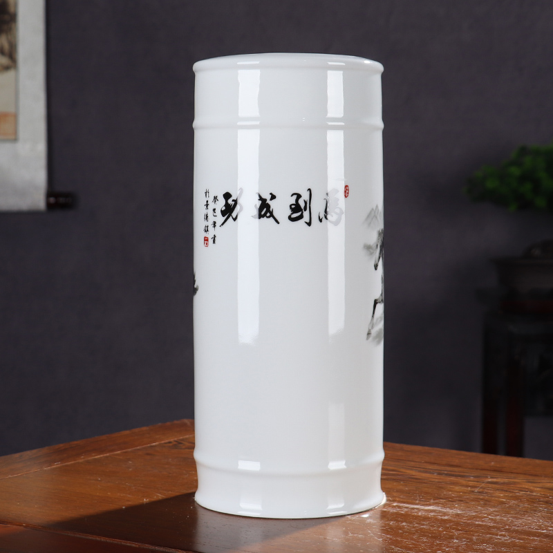 New product success lucky bamboo vase hydroponic jingdezhen ceramics sitting room place flower arranging Chinese style decoration