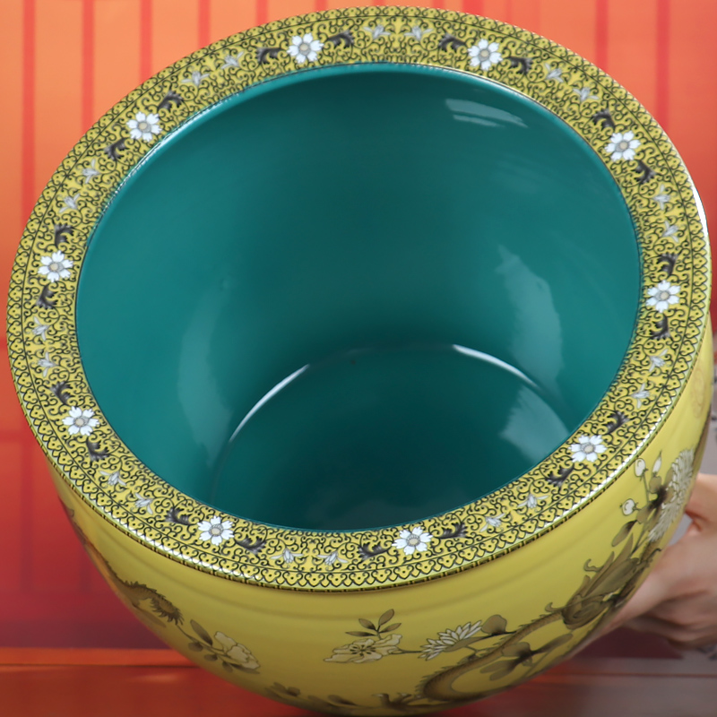 Cornucopia tank aquarium jingdezhen ceramics sitting room feng shui furnishing articles office desktop decorations arts and crafts