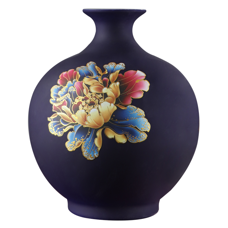 Blooming flowers inferior smooth jingdezhen ceramics vase home furnishing articles sitting room of Chinese style household flower arranging decorative arts and crafts