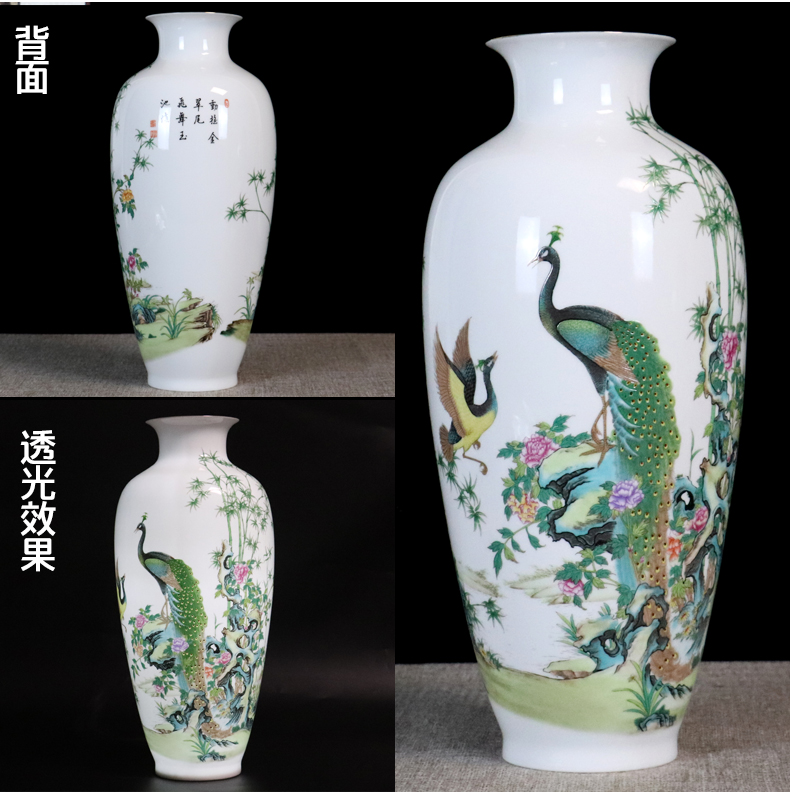 Fuels the jingdezhen ceramics vase furnishing articles dried flower arranging flowers sitting room manual of blue and white porcelain home decoration arts and crafts