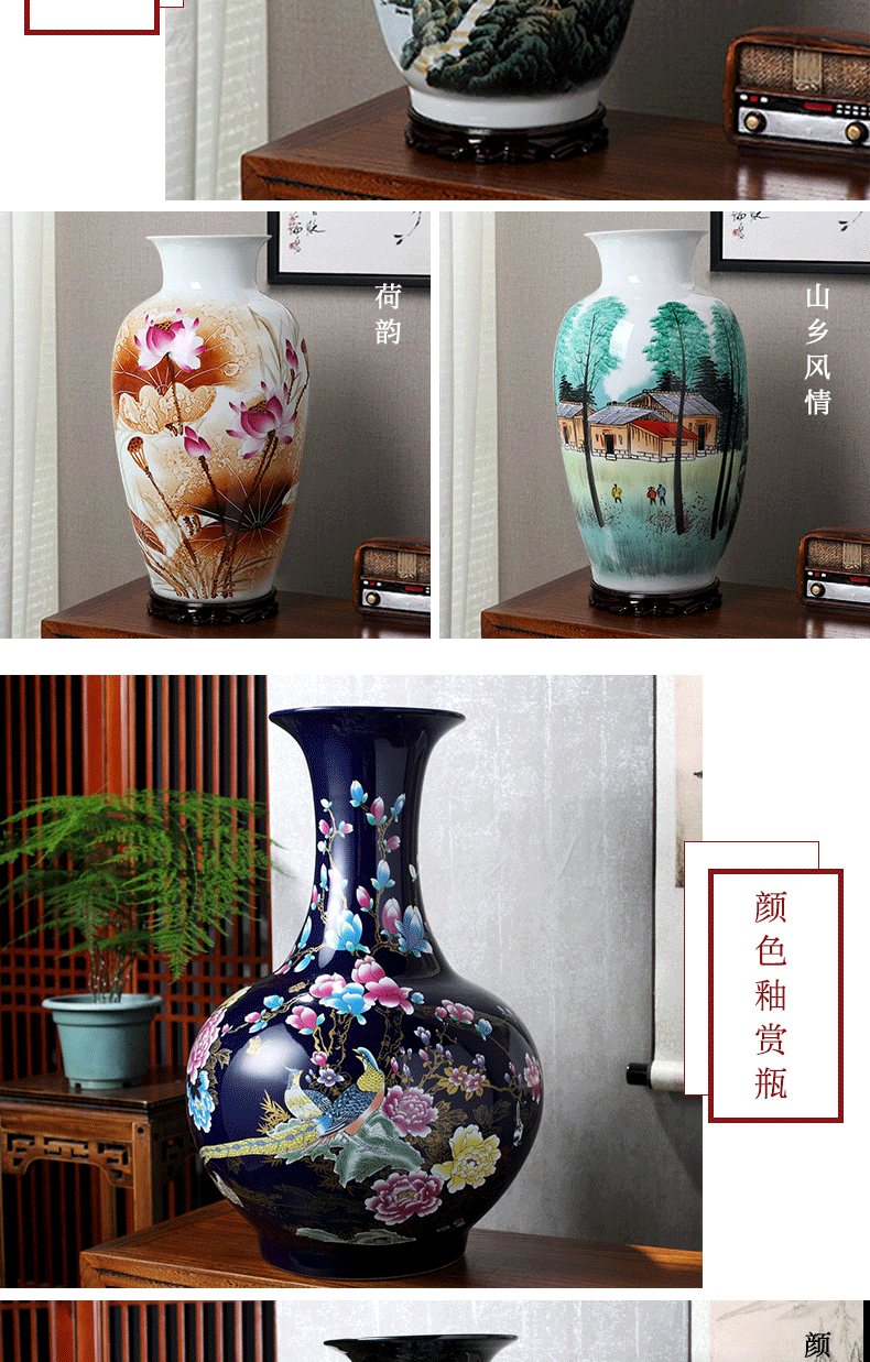 Manual hand - made vases furnishing articles flower arranging jingdezhen ceramics from the sitting room porch decoration office study arts and crafts