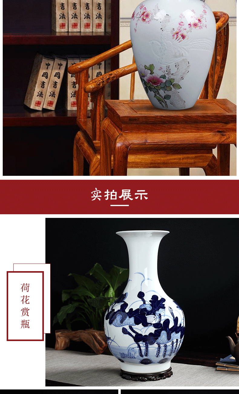 Manual hand - made vases furnishing articles flower arranging jingdezhen ceramics from the sitting room porch decoration office study arts and crafts