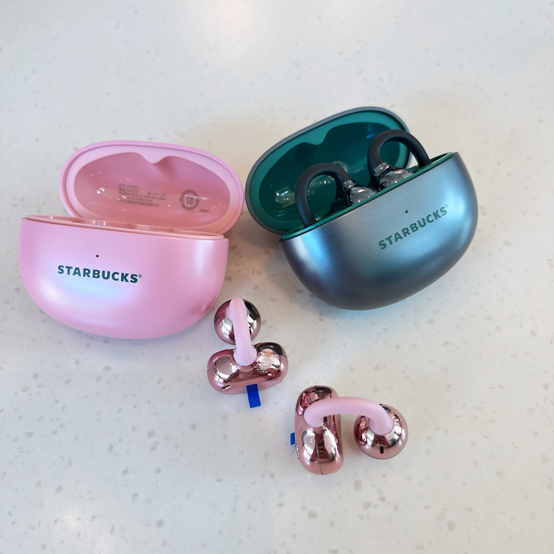 Starbucks Earphones & 1More Collaboration Clip-On Bluetooth Earphones S20Pro Stylish Star Pendant Gift