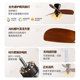 Sharedon Electric Fan Chandelier Bedroom Restaurant American Antique Style New Room Ceiling Lamp Retro Lamps