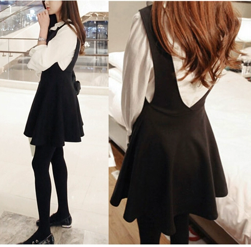 Váy vest năm 2021 váy mùa xuân và mùa thu phiên bản mới của Hàn Quốc của thời trang hoang dã ngọt ngào phong cách đại học váy vest cộng với quần áo phụ nữ - váy đầm