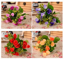 Emulated flower lover rose florist silk flowers fake words dry florist home decoration flower living room separator furnishing