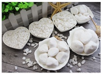 Natural white stone son white small stone cobblestone multi-meat potted paving decoration gardening courtyard gravel