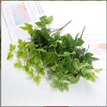 Simulation Leaves Vegetal Wall Green Planting Wall accessories Wall decoration Beam Leaves Climbing Tiger Green Tundra Lawn with grass