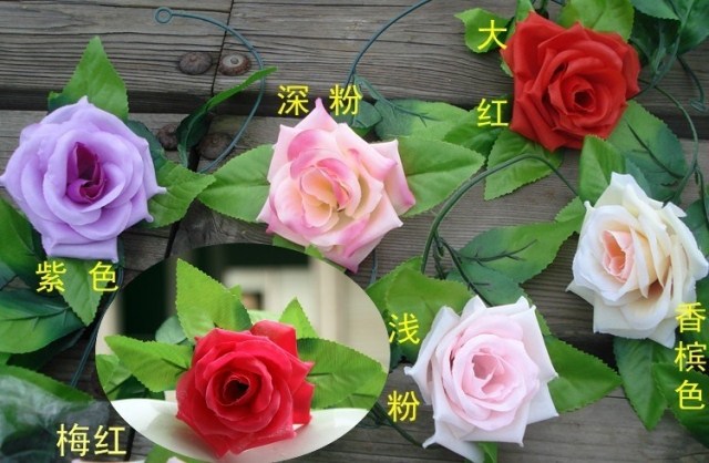 Hoa nhân tạo hoa giả lá xanh lá cây dây leo trang trí dây leo Hàn Quốc nho nhân tạo hoa hồng nho - Hoa nhân tạo / Cây / Trái cây các loại lan giả hạc