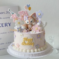 Звезда женского пола Ling Nabel Cake Декоративный орнамент Pink Fox Chuan Sha Yanji Net Red Girl День рождения